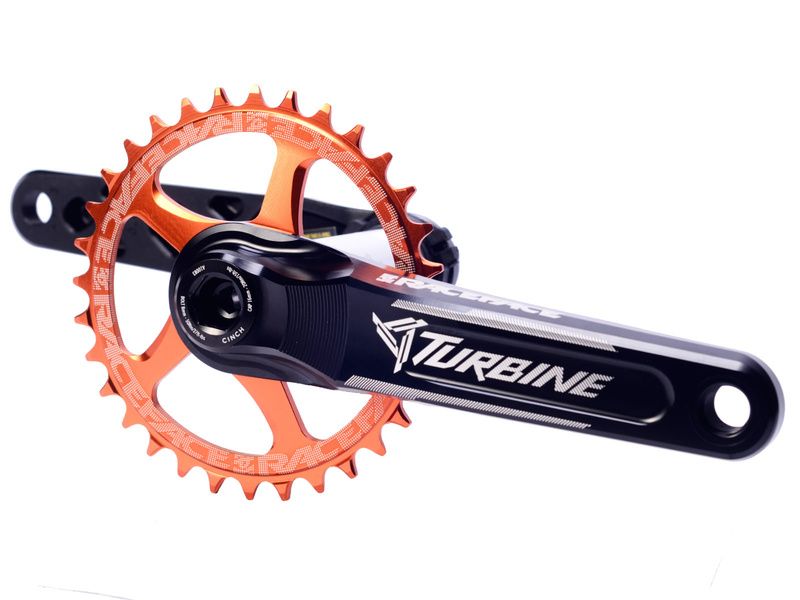 Race Face Turbine CInch Crank Arms with Direct Mount Chainring Orange 2022